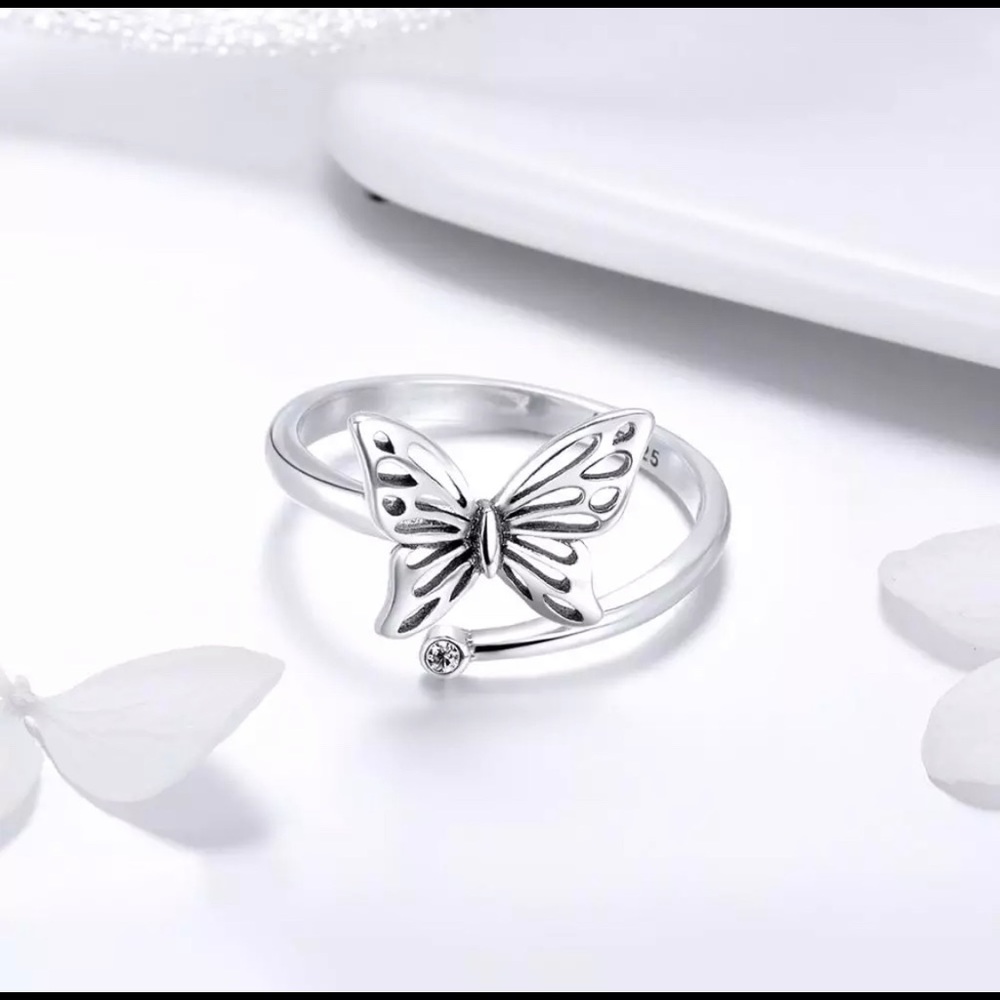 Butterfly adjustable ring - Picture 4 of 5
